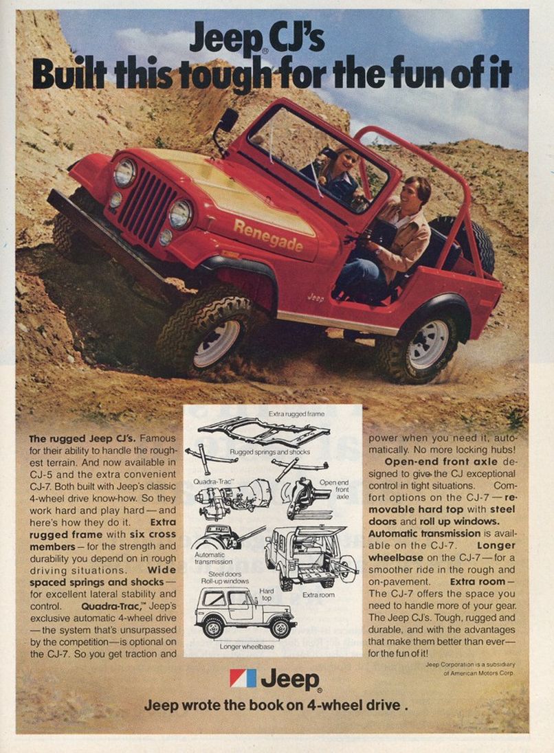 1978 Jeep Auto Advertising